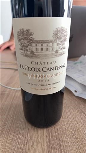 Bordeaux Saint-Émilion Grand Cru Château La Croix Cantenac 2018