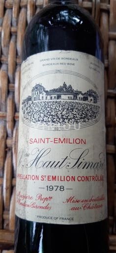 Burdeos Saint-Émilion Château Haut-Simard 1978