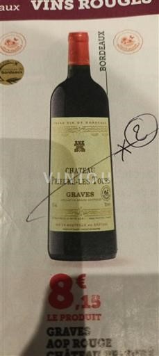 Bordeaux Graves Château Prieuré-Les-Tours Icke årgångsbetecknad