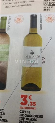 Sud-Ouest Côtes de Gascogne Domaine Ménard 2024