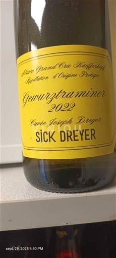 Alsace Unspecified Grand Cru Domaine Sick-Dreyer Joseph Dreyer 2022