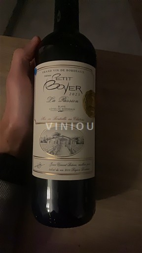 Burdeos Côtes-de-bourg Château Petit Boyer La Passion 2023