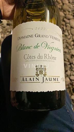 Vallée du Rhône Côtes-du-rhône Domaine Grand Veneur Blanc de viognier 2022