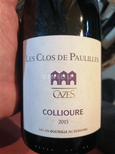 Roussillon Collioure Les Clos de Paulilles 2015