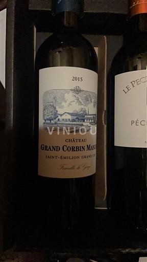 Bordeaux Saint-Émilion Grand Cru Grand Cru Château Grand Corbin Manuel 2015