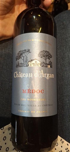 Bordeaux Médoc Château Argan 2016