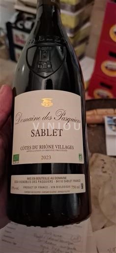 Vale do Ródano Côtes-do-ródano-villages Domaine Des Pasquiers Sablet 2023