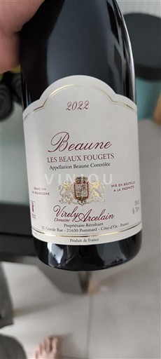Borgoña Beaune Virely-Arcelin Les Beaux Fougets 2022