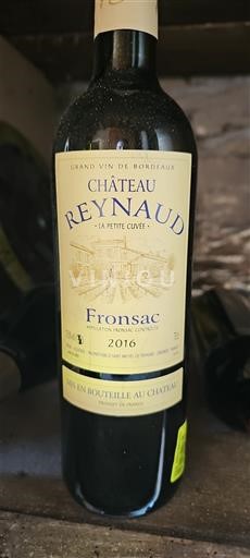 Bordeaux Fronsac Château Reynaud La Petite 2016