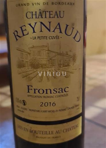 Bordeaux Fronsac Château Reynaud La Petite 2016