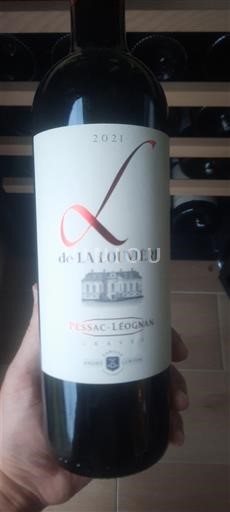 Bordéus Pessac-Léognan Château La Louvière L de La Louvière 2021