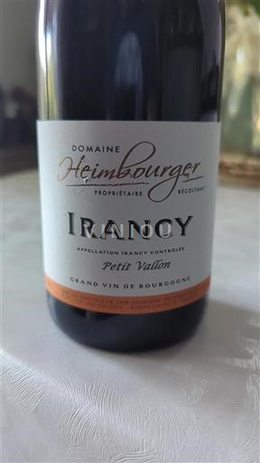 Burgundi Irancy Heimbourger Petit Vallon 2023