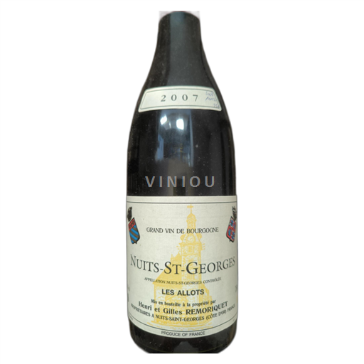 Bourgogne Nuits-saint-georges Domaine Henri et Gilles Remoriquet Les Allots 2007