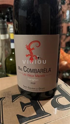 Vina Rouge sec Les vieux mazets Mas Combarèla 2020 Francija Languedoc in Roussillon Saint-Guilhem-le-Désert IGP