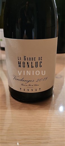 South West Côtes de Gascogne La Garde de Monluc 2019