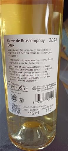 Akvitanien och Charentes Landes Coteaux de Chalosse Dame de Brassempouy 2024
