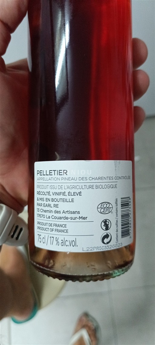 Poitou-Charentes Pineau des Charentes Pelletier Ikke årgangsbestemt