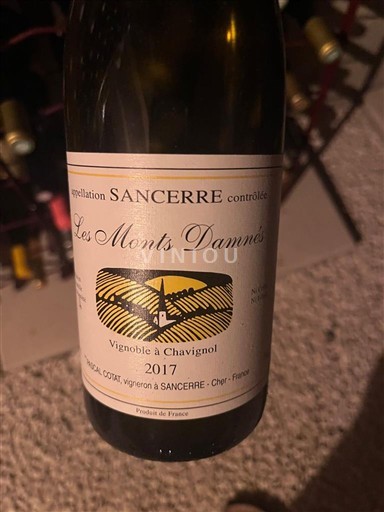 Loiren laakso Sancerre Pascal Cotat Les Monts Damnés 2017