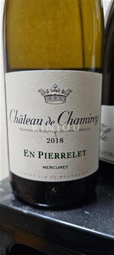 Borgogna Mercurey CHAMIREY En Pierrelet 2018