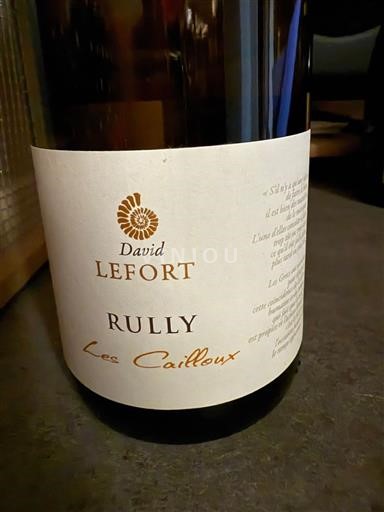 Burgundsko Rully David Lefort Les Cailloux 2024