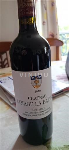 Bordeaux Haut-Médoc Cru Bourgeois Supérieur Château Ramage La Batisse 2019