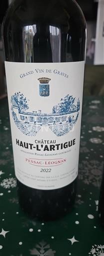 Bordeaux Pessac-Léognan Château Haut L'Artigue 2022