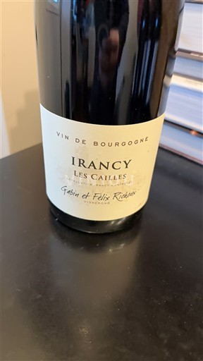 Borgonha Irancy Gabin et Félix Richoux Les Cailles 2019