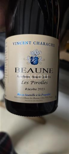 Burgundsko Beaune Vincent Charache Les Pirolles 2023