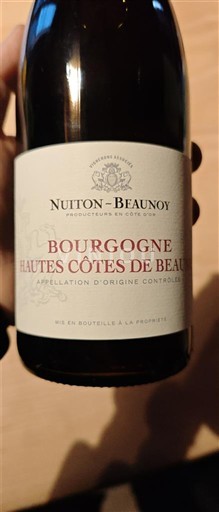 Bourgogne Hautes Côtes de Beaune Nuiton-Beaunoy 2022