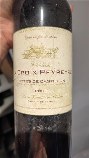 Bordeaux Nespecifikováno Château La Croix Peyreyre 2002