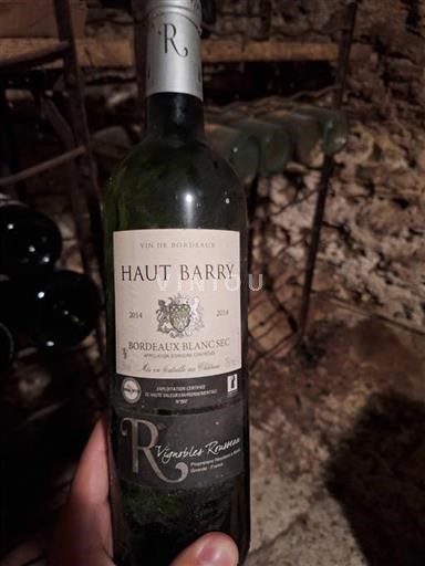 Bordeaux Bordeaux Blanc Château Haut-Barry 2014
