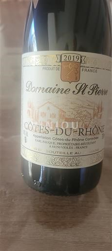 Rhône-dalen Côtes-du-Rhône Domaine St Pierre 2019