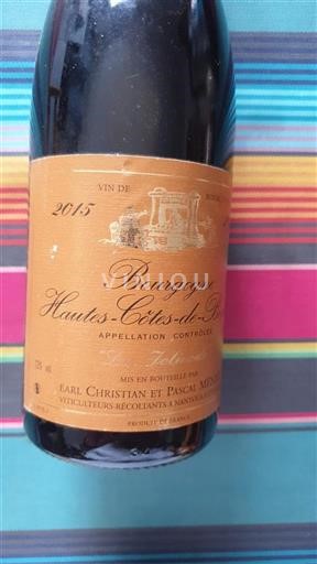Bourgogne Hautes Côtes de Beaune Earl Christian et Pascal Menand Les Toelottes 2015