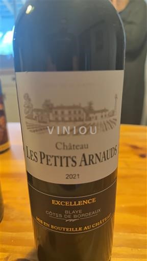 Burdeos Blaye-Côtes de Burdeos Château Les Petits Arnauds Excellence 2021