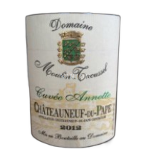 Vallée du Rhône Châteauneuf-du-pape Moulin-Tacussel anette 2022