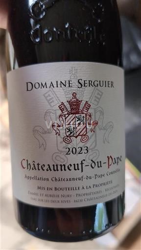 Thung lũng Rhône Châteauneuf-du-pape Domaine Serguier 2023