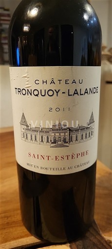 Bordeaux Saint-Estèphe Château Tronquoy-Lalande 2011