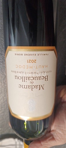 Bordeaux Haut-Médoc Madame de Beaucaillou 2021