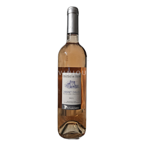 Vin Rosé sec Château Tigné 2021 France Vallée de la Loire Cabernet-d'anjou AOC