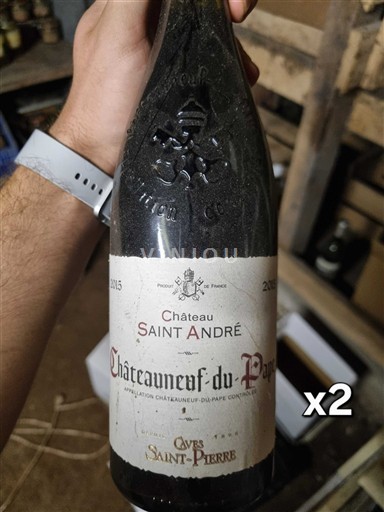 Rona dolina Châteauneuf-du-Pape Caves Saint-Pierre Château Saint André 2015