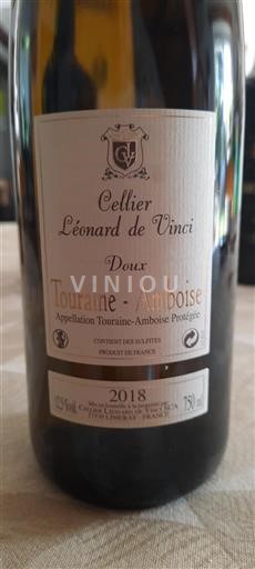 Loire-dalen Touraine-Amboise Cellier Léonard de Vinci Doux 2018