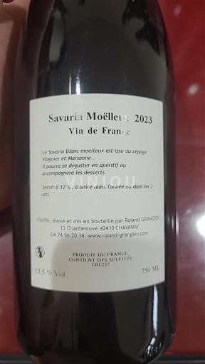 Loiredalen Ospecificerad Roland Granier Savarin Moëlleux 2023