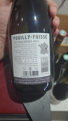 Borgoña Pouilly-fuissé Les Verchères 2021
