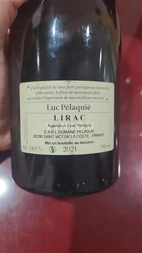 Rhône Valley Lirac Domaine Pélaquié 2021