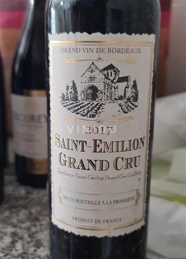 Bordeaux Saint-Émilion Grand Cru -- 2017