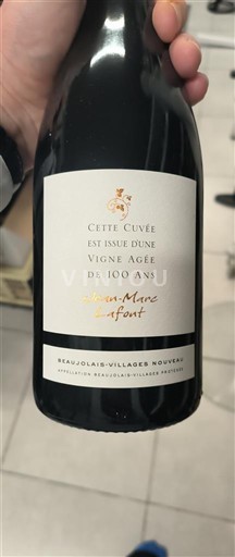 Beaujolais Ospecificerad Jean-Marc Lafont Vieille Vigne 100 Ans 2024