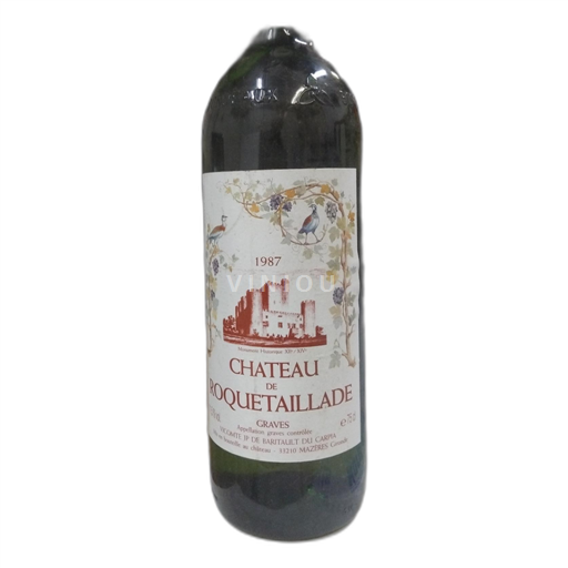 Bordeaux Graves Château de Roquetaillade 1987