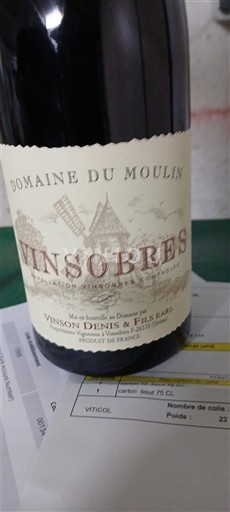 Thung lũng Rhône Vinsobres Domaine Moulin 2023