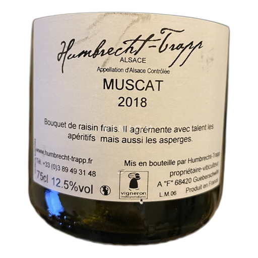 Alsace Muscat Domaine Humbrecht-Trapp 2018
