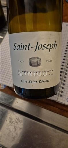 Rhône-dalen Saint-Joseph Cave Saint-Désirat Côte Diane 2021